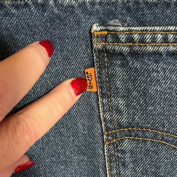 Vntg. Levis 505 orange tab Jeans, Regular Fit straight leg, Men’s 42/34” - Picture 6 of 12